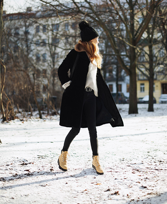OOTD: First Snow with Acne Studios Boots - JORINNA.style