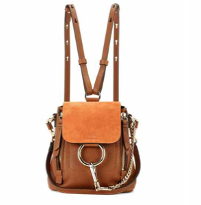 Faye Mini leather and suede backpack €1.150